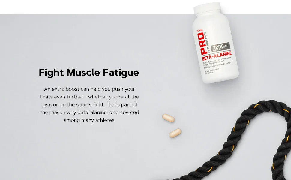 GNC Pro Performance Beta-Alanine, 120 Tablets, Supports Muscle Function - Fight Muscle Fatigue
