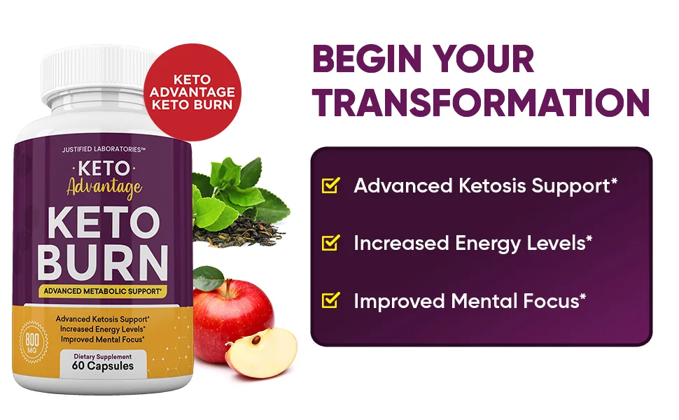Keto Advantage Keto Burn Pills Includes Apple Cider Vinegar goBHB Exogenous Ketones Advanced Ketogenic Supplement Ketosis Support for Men Women 60 Capsules - keto advantage keto burn pills