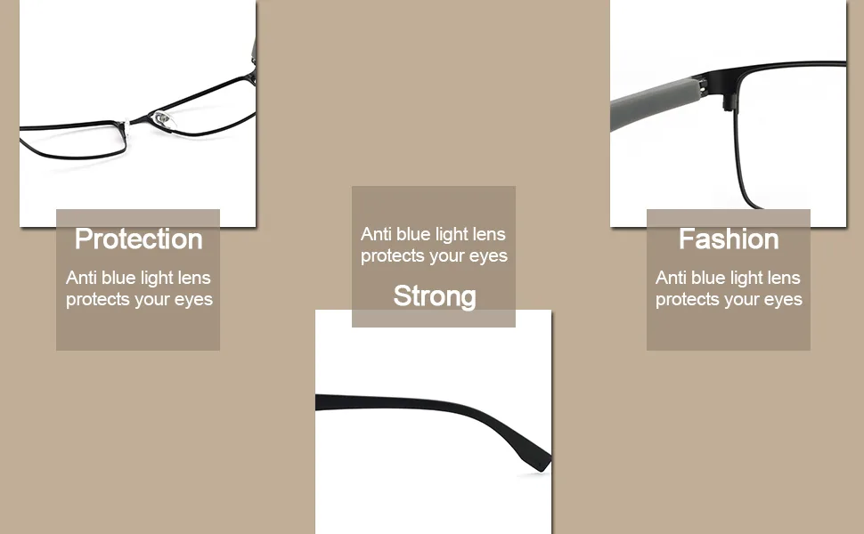OCCI CHIARI Men's Reading Glasses Men Blue Light Blocking Computer Readers 1.0 1.25 1.5 1.75 2.0 2.25 2.5 3.0 3.5 4.0 5.0 6.0 Black 1.25 x - product information 3