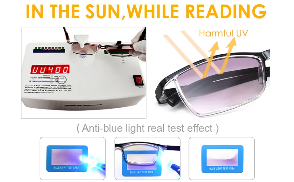 TERAISE Anti- UV Reading Glasses 4 Pairs Blue Light Blocking Reader Womens Mens 3black+1sun 2.25 x - reading glasses