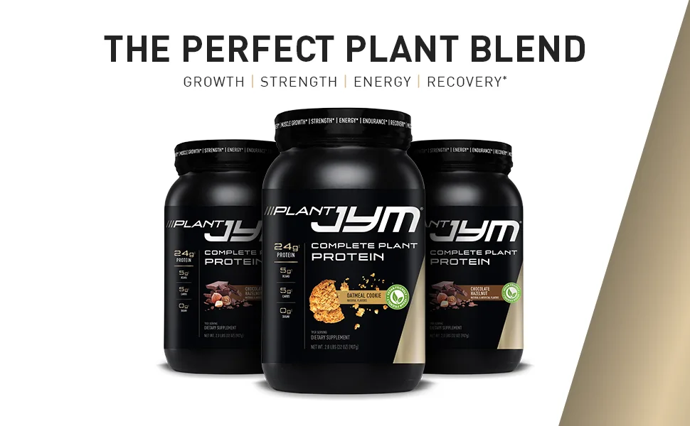 JYM Supplement Science Plant Jym Oatmeal Cookie, 2 Lb, Oatmeal Cookie, 2 Pound Oatmeal Cookie 2 Pound (Pak of 1) - PLANT JYM