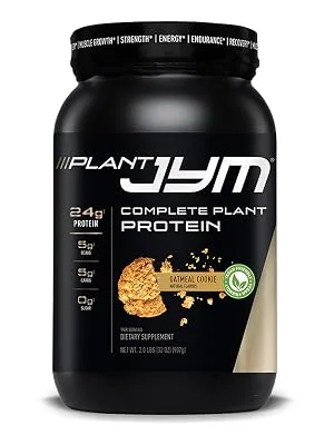 JYM Supplement Science Plant Jym Oatmeal Cookie, 2 Lb, Oatmeal Cookie, 2 Pound Oatmeal Cookie 2 Pound (Pak of 1) - Plant JYM