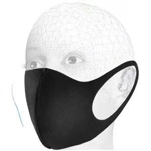 10 Pcs Black Face Mask, Stretchy & Soft Fabric Face Covering, Washable Reusable Protective Cloth Face Masks, Fashion Unisex - product information 4