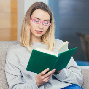 EASY READ 4 Pack Fashion Rectangular Reading Glasses for Women, Spring Hinge Ladies Elegant Readers, Colorful Eyeglasses Frames, +2.5 Mix Color 2.5 x - womens vintage eyewear for reading