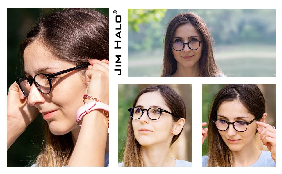 Anti Blue Light Retro Spring Hinge Round Computer Reading Glasses Gaming Readers Reduce Eye Fatigue +0.0 Shiny Black Black 0.0 x - anti blue light reading glasses