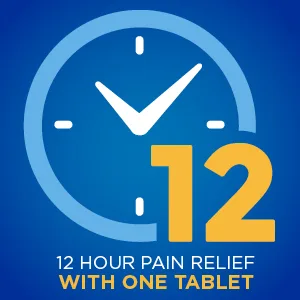 Amazon Basic Care Naproxen Sodium Tablets 220 mg, Headache Pain, 90 Count - 12 hour pain relief with one tablet
