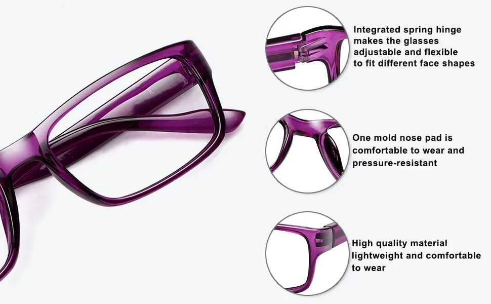 5 Pack Reading Glasses for Women Men with Spring Hinge Blue Light Blocking Clear Lens Computer Readers Black+clear+purple+brown+floral 1.5 x - reading glasses blue light blocking glasses computer glasses for old women men