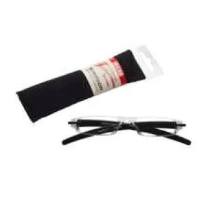 Fisherman Eyewear Slim Vision Rimless Reading Glasses, Shiny Black 3.00 - product