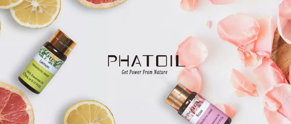 PHATOIL 100ML Vanilla Essential Oil, Huge 3.38fl.oz Bottle Vanilla Oil, Pure Aromatherapy Essential Oils for Diffuser, Humidifier, Scented Oils for Soap, Candle Making - PHATOIL