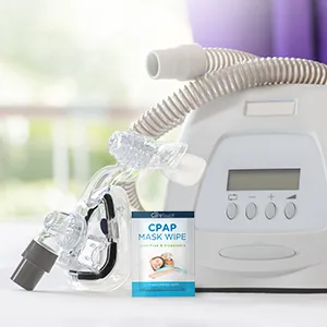 Care Touch CPAP Travel Mask Wipes - 25 Individually Wrapped CPAP Wipes - Unscented - Cleans CPAP, BiPAP, or Other Pap Masks - wipes