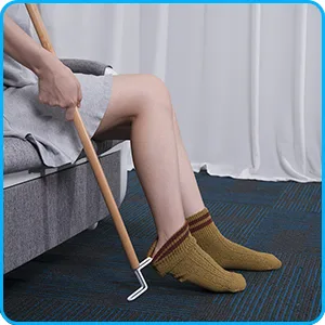 27" Dressing Stick, Sock Remover Tool, Independent Living Aid, Dressing Aids for Shoes, Socks, Shirts, and Pants - sock aid