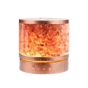 Autumn Rain Essential Oil Diffuser Himalayan Salt Lamp Cool Mist Humidifier 400 ml Ultrasonic Aroma Diffusers Humidifier 7 Colors Changing LED Night Lights Gifts Ideas for Mom 400ML - 400ML diffuser