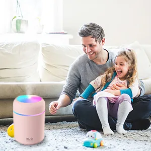 Colorful Cool Mini Humidifier, Essential Oil Diffuser,USB Portable Mini Humidifier for Car, Office Bedroom, Desktop, 7 Color 2 Mist Modes, Super Quiet (Navy) - cloudy vibe humidifier