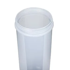 EYMPEU 2 Pack 24oz Shaker Bottle Work Out Dishwasher Safe BPA & Phthalate-free Leakproof. Solid Screw lid blender Cup Bottles for Protein Mixes, Clear - Radian Shaker Cup