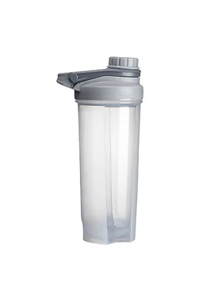 EYMPEU 2 Pack 24oz Shaker Bottle Work Out Dishwasher Safe BPA & Phthalate-free Leakproof. Solid Screw lid blender Cup Bottles for Protein Mixes, Clear - Shaker Bottle