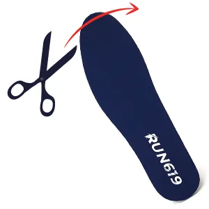 RUN619 Zero Drop Shoe Insoles - Thick Flat Firm Shoe Inserts w/ No Arch Support - Foot Forming - Perfect for Running Walking Work or Hiking - 6mm Insoles (Size E - Men's 11-12) - run 619 insole