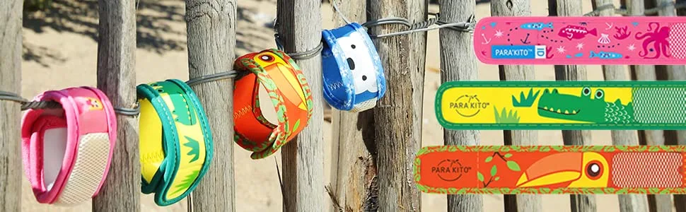 PARA'KITO Mosquito Repellent Pack - 2 Kids Wristbands & 2 Refills Be Cool/Cupcake - Para