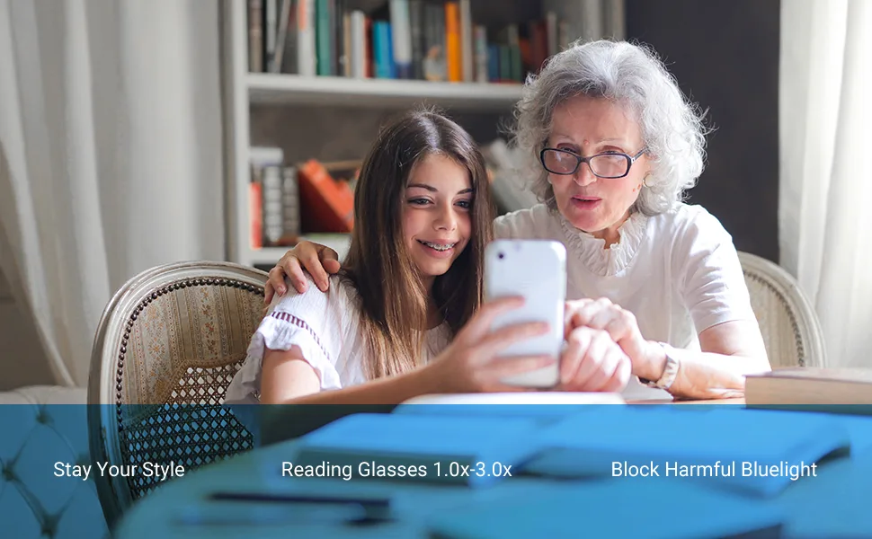 Firmoo Blue Light Blocking Reading Glasses, Retro Round Metal Computer Reading Glasses with Maginfication Gunmetal 2.0 x - firmoo glasses