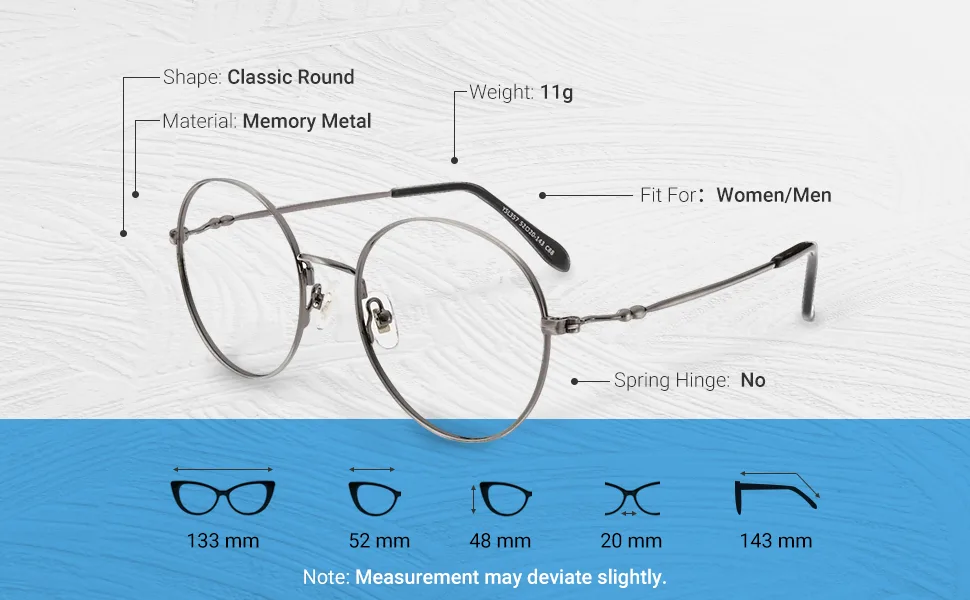 Firmoo Blue Light Blocking Reading Glasses, Retro Round Metal Computer Reading Glasses with Maginfication Gunmetal 2.0 x - product information 19