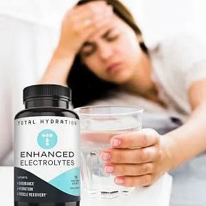 Total Hydration Electrolyte Capsules (100ct) Low Carb Natural Replacement Rehydration Salts with Magnesium, Zinc, Calcium, Sodium, Support for Keto, Electrolyte Salts - water hydration electrolytes capsules low carb diet friendly vegetarian gluten free ketogenic