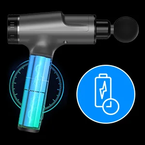 Massage Gun Deep Tissue, Handheld Electric Body Back Massager, High Percussion Muscle Massage Device for Athletes with 10 Attachments Silver - percussion massage gun