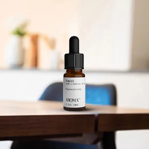 AromaTech Tokyo Aroma Oil for Scent Diffuser, Premium Yuzu, Wasabi, Cherry Blossom, Hinoki Wood, Green Tea Diffuser Blend, Luxury Diffuser Oil for Cold-Air and UltraSonic Scent Machine - 10 Milliliter Tokyo 0.3 Fl Oz (Pack… - essential oils for diffuser aroma oils essential oils for diffuser diffusers for essential oils