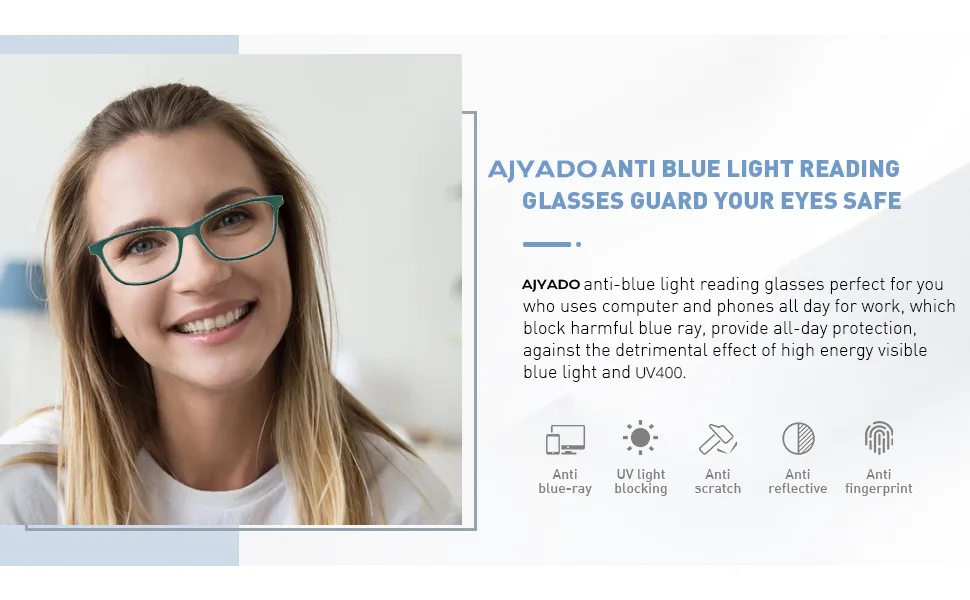 Reading Glasses Blue Light Blocking - Pack-2 Anti Glare Computer Readers for Women Men +1.75 Ladies Magnifying Eyeglasses with Spring Hinge 1.75 Green & Purple - product information 5