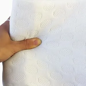 DMI Contoured Memory Foam Knee Wedge Pillow for Sleeping, Sciatica Pain Relief, Hip & Back Pain, Leg Pillow for Side Sleepers, Bed Positioner, White KNEE PILLOW - High Density memory foam