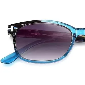 WANWAN Vintage Square Sunglasses Reading Glasses for Women Men Reader with Spring Hinges Blue 1.5 x - product information 6