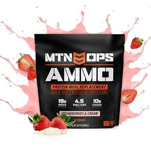 MTN OPS Ammo Trail Packs Protein Meal Replacement Powder - 20 Servings, Chocolate Chocolate 20 Servings (Pack of 1) - product information 3
