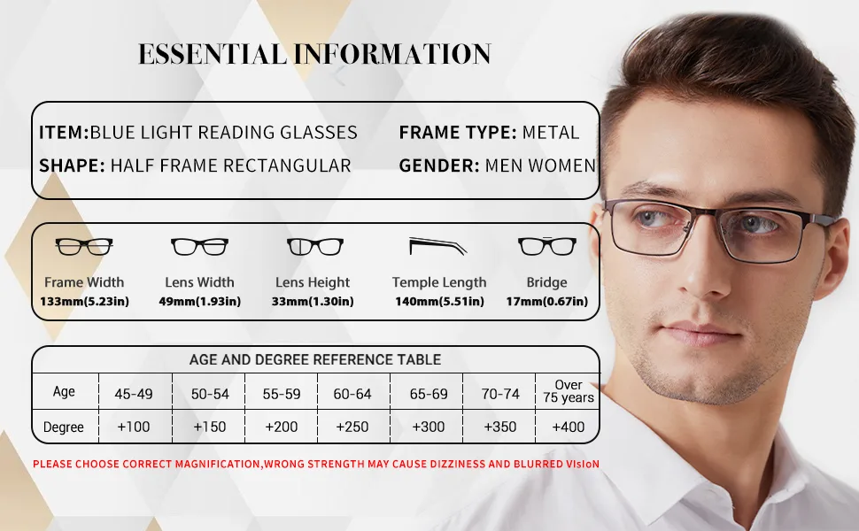 4 Pack Reading Glasses Computer Glasses Men Blue Light Blocking Metal Full Frame Readers for Men Include Sun Readers Anti UV 2.75 Black 2.75 x - reading glasses