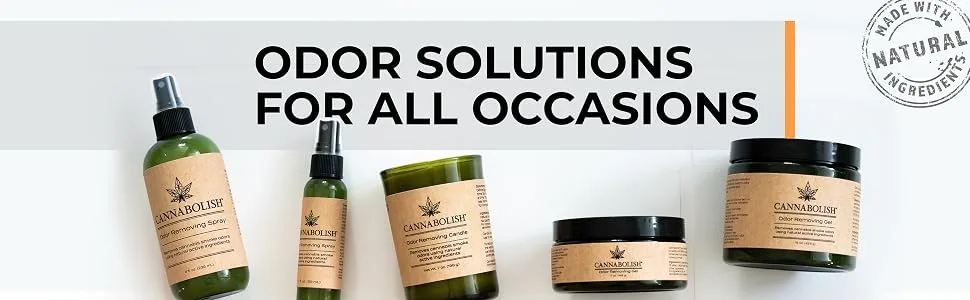 Cannabolish Lavender Smoke Odor Eliminating Candle, 7 oz, Natural Ingredients (Pack of 2) - Odor Solutions For All Occasions