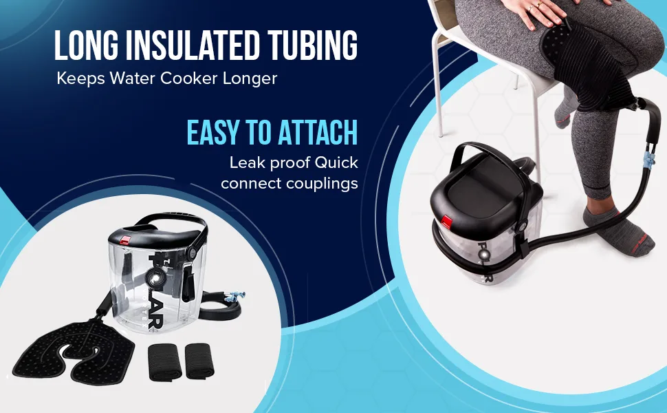 Cold Therapy Machine Gen 2 Polar Vortex - Ice Circulation System with Large Adjustable Cryo Cuff for Knee, Shoulder, Ankle, Neck Pain and Recovery After Surgery – Cryotherapy Freeze with Pump - banner2