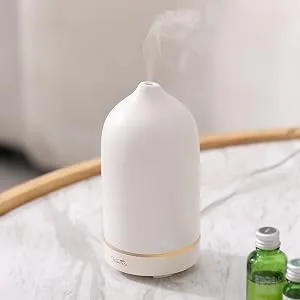 Wanlola Essential Oil Diffuser,Ceramic Diffuser,120ml Aromatherapy Diffuser with Waterless Auto-Off Function for Home Office Room(Black) - product information 5