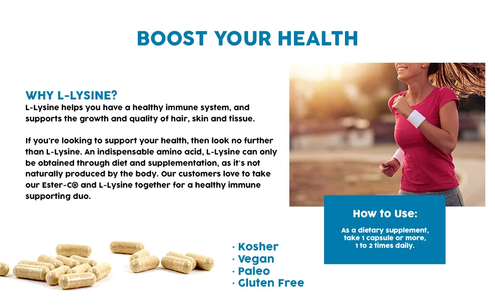 Vimergy L Lysine (270 ct) - Lysine