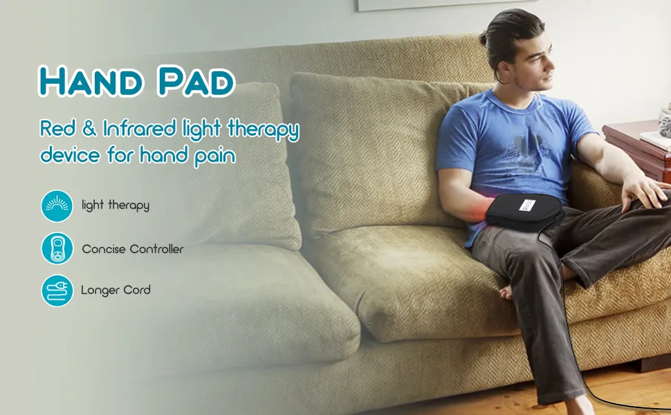 Red Light Therapy Devices Near Infrared LED 880 NM Hand Pain Relief Double Side pad for Fingers Wrist 1 - 18dh-6