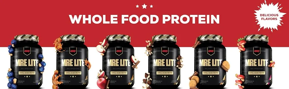 MRE Lite Protein Powder - Meal Replacement - Dutch Apple Pie - flavors