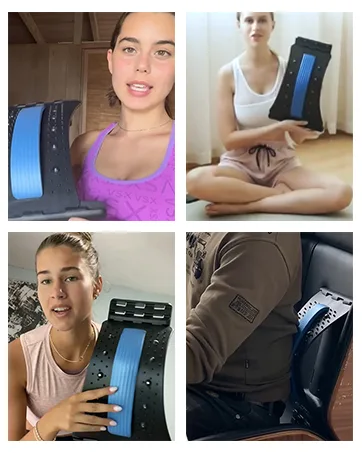 Back Stretcher,Back Cracker, Spine Works Back Realignment Device Back Stretcher for Lower Back Pain Relief,Herniated Disc, Sciatica, Scoliosis, Multi Level Back Decompressor Black - spine cracking board