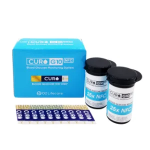 [CUROfit] CURO-G10 Glucose Test Strips : Included Total Glucose Test Strips 100 ea ( Device NOT Included) - product information 4