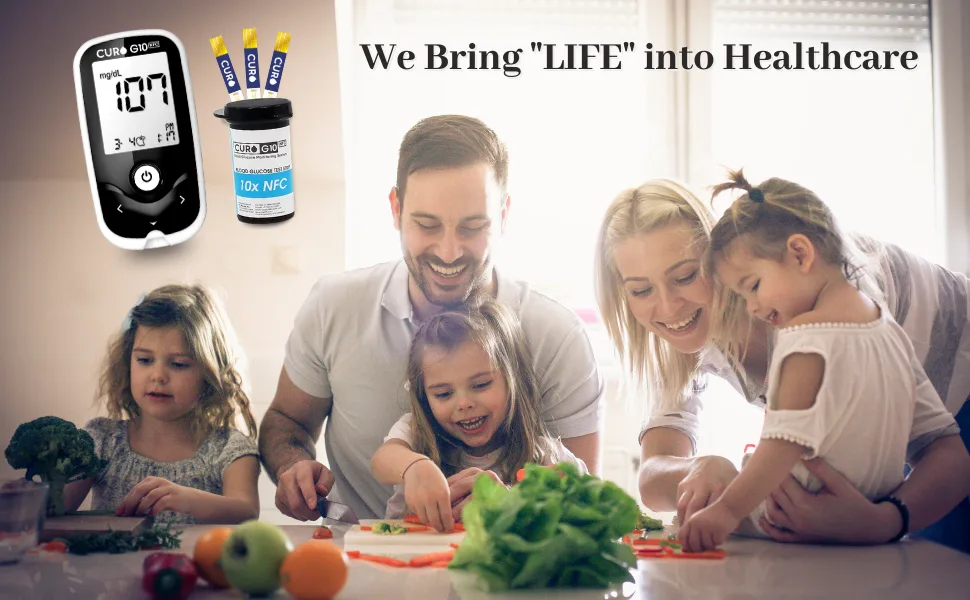 [CUROfit] CURO-G10 Glucose Test Strips : Included Total Glucose Test Strips 100 ea ( Device NOT Included) - we bring