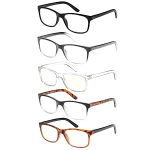 Blue Light Blocking Reading Glasses for Women Men Lightweight Magnifying Anti Glare Computer Readers Eyeglasses (multicolor, 1.5) Multicolor 1.5 x - readers for men