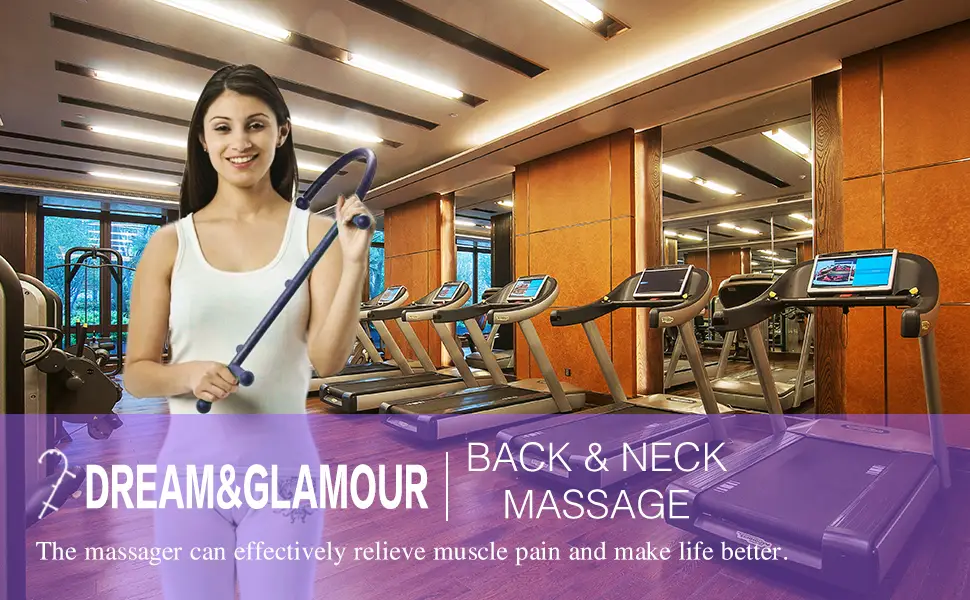 DREAM&GLAMOUR Self Trigger Point Therapy Massager, Back Massager Trigger Point, Self Massager Stick for Men,Women - BACK & NECK MASSAGE