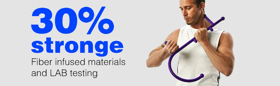 DREAM&GLAMOUR Self Trigger Point Therapy Massager, Back Massager Trigger Point, Self Massager Stick for Men,Women - FIBER INFUSED MATERIALS