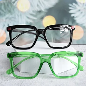 Eyekepper Square Reading Glasses for Women Large Frame Readers - Green +3.25 Green 3.25 x - women large frame reading glasses
