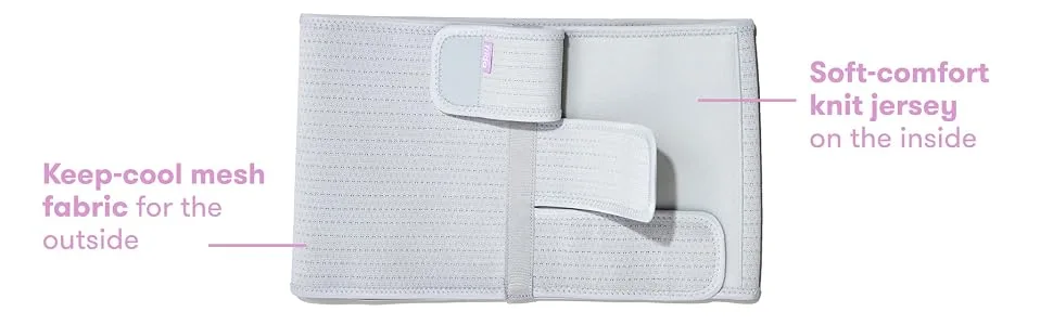 Frida Mom Postpartum Abdominal Support Binder | Natural Delivery & C-Section Recovery | 9" High Adjustable Compression Wrap - For vaginal and cesarean recovery