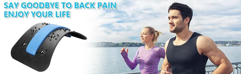 Back Stretcher, Upper and Lower Back Massager, Pain Relief for Back Herniated Disc, Sciatica, Scoliosis, Multi-Level Back Extension Lumbar Support - LUMBAR