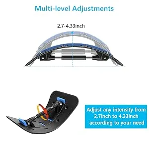 Back Stretcher, Upper and Lower Back Massager, Pain Relief for Back Herniated Disc, Sciatica, Scoliosis, Multi-Level Back Extension Lumbar Support - lumbar support