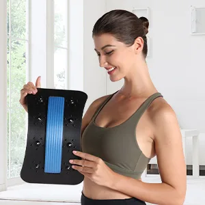 Back Stretcher, Upper and Lower Back Massager, Pain Relief for Back Herniated Disc, Sciatica, Scoliosis, Multi-Level Back Extension Lumbar Support - lumbar support