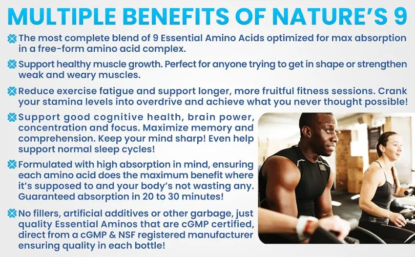Essential Amino Acids EAA Supplement Complete Amino Acid Complex Pills BCAA + EAAS Tablets: Vegan, A PerfectAmino, Pre Workout, 9 Free Form, Muscle Recovery, Cognitive, Cravings, 210 Pills - Nature