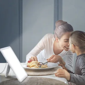 Light Therapy Lamp, UV-Free 10000 Lux Bright White Therapy Light, 90° Rotatable Stand with Timer, Brightness Adjustable, Touch Control, Memory Function - product information 2